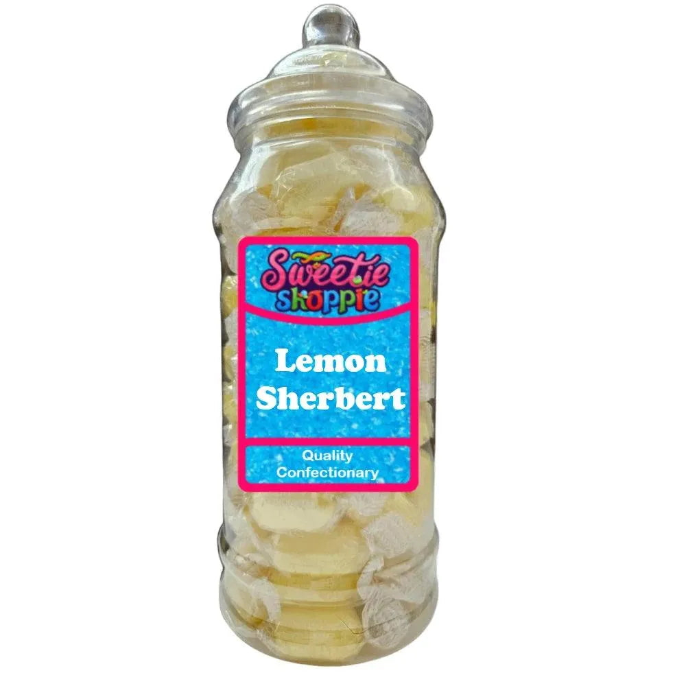 The Sweetie Shoppie | Sherbet Lemons | Sweet Jar 970ml | The Sweetie Shoppie