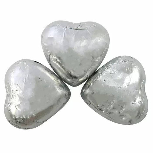 Kingsway | Silver Foiled Milk Chocolate Hearts | Kingsway | The Sweetie Shoppie
