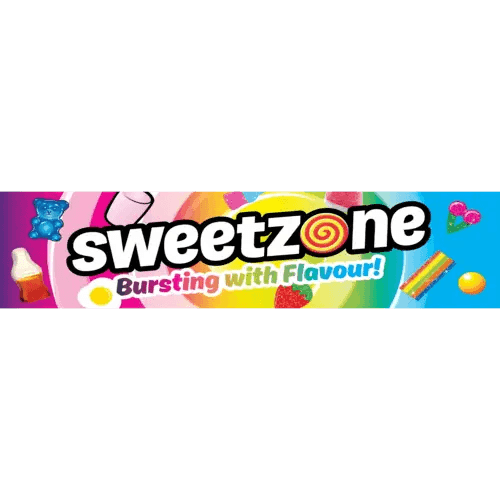 Sweetzone | Sour Blue Raspberry Rings | 100g | The Sweetie Shoppie