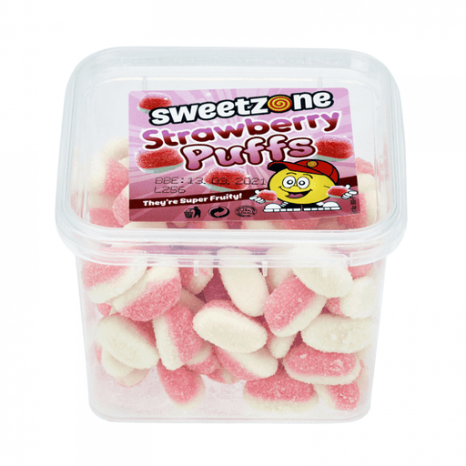 Sweetzone | Strawberry Puffs 170g | Mini Sweet Tub | Sweetzone | The Sweetie Shoppie