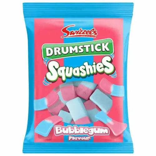 Swizzels | Swizzels | Squashies | Bubblegum Pink & Blue | Grab Bag 120g | The Sweetie Shoppie