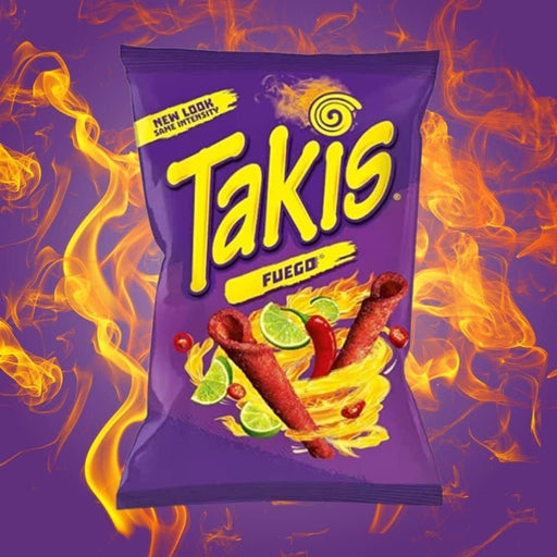 The Sweetie Shoppie | Takis Corn Chips - Fuego Hot Chili Pepper & Lime Tortilla - Large 180g Bag | The Sweetie Shoppie