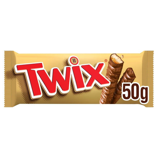 Mars | Twix Caramel & Milk Chocolate Fingers Biscuit Snack Bar 50g | The Sweetie Shoppie