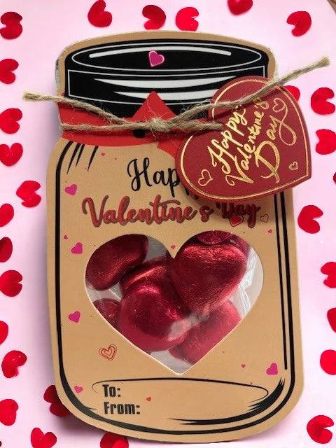 The Sweetie Shoppie | Valentines Day | Chocolate Love Heart Card | The Sweetie Shoppie
