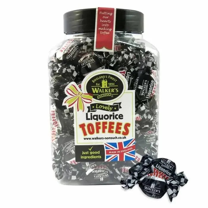 Walkers | Walkers | Lovely Liquorice Toffee | 1.25kg Gift Jar | The Sweetie Shoppie