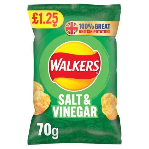 Walkers | Walkers Salt & Vinegar Crisps 70g | The Sweetie Shoppie