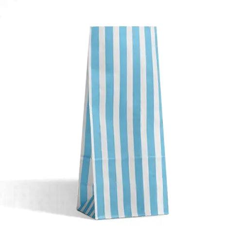 The Sweetie Shoppie | Wedding Sweet Bags | Blue / Aqua Candy Bag Striped | The Sweetie Shoppie