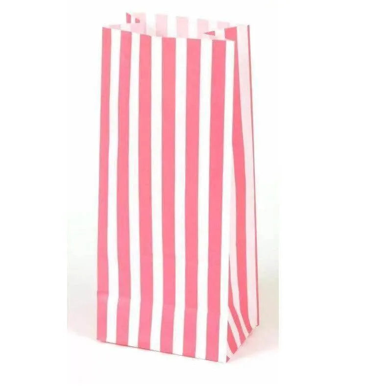 The Sweetie Shoppie - Wedding Sweet Bags - Pink Candy Bag Striped - The Sweetie Shoppie