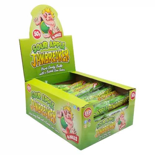 Zed Candy | Zed Candy | Sour Apple Jawbreaker | 6 Ball Pack 49.5g | The Sweetie Shoppie