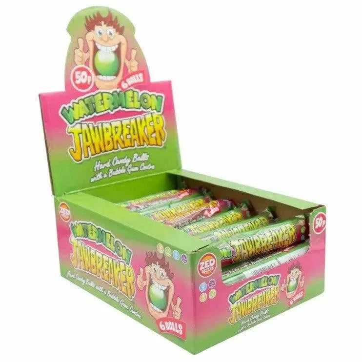 Zed Candy | Zed Candy | Watermelon Jawbreaker | 6 Ball Pack | The Sweetie Shoppie