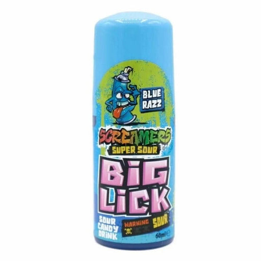 Zed Candy | Zed Candy Screamers Blue Razz Big Lick 60ml | The Sweetie Shoppie
