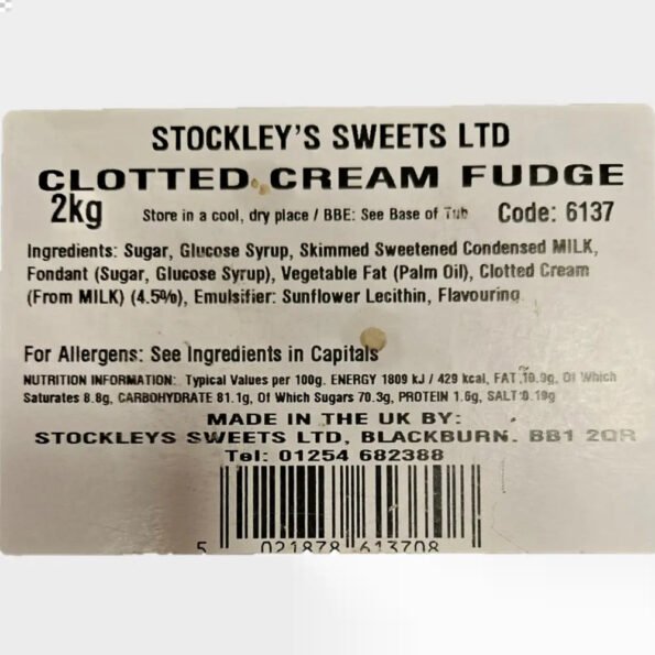 Stockleys | Clotted Cream Fudge | Stockleys | The Sweetie Shoppie