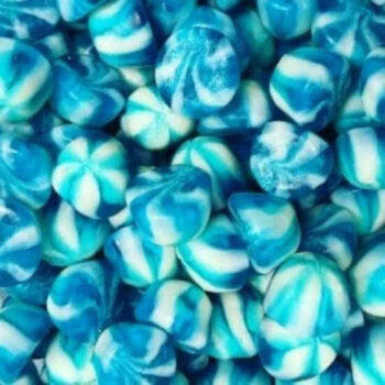 Blue Twist Kisses by Dulce - gluten-free chunky blue and white gummy sweets with a fruity flavor