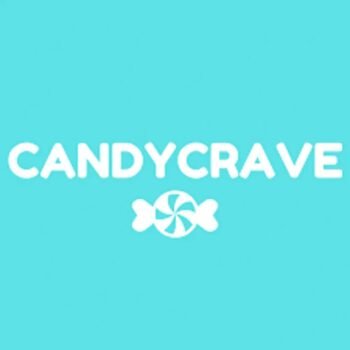 Candy Crave Company Logo featuring a vibrant and playful design with bold lettering and sweet-themed graphics