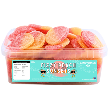 Candy Crave | Candy Crave | Fizzy Peach Sunsets | Sweet Tub 600g | The Sweetie Shoppie