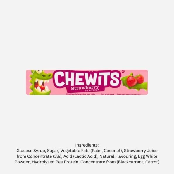 Chewits - Chewits Strawberry Flavour - The Sweetie Shoppie