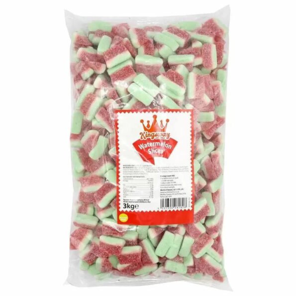 The Sweetie Shoppie - Fizzy Watermelon Slices - 100g - The Sweetie Shoppie