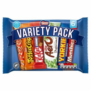 Nestle Variety Pack Chocolate Bar 6 Pack 264g from The Sweetie Shoppie