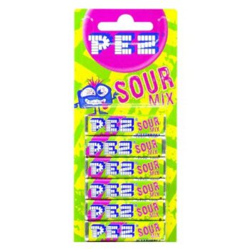 Pez - Pez - Sour Mix 51g Refills - (6 in a Pack) - The Sweetie Shoppie