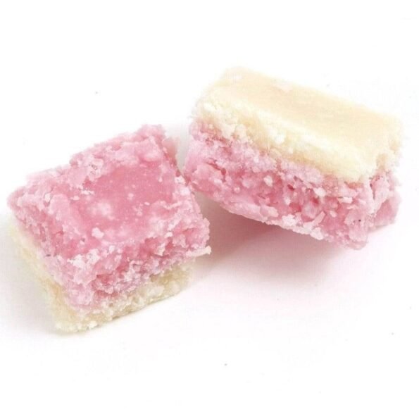 Stockleys | Raspberry Coconut Crumble by Stockleys - Irresistibly Delicious Coconut Cubes | The Sweetie Shoppie