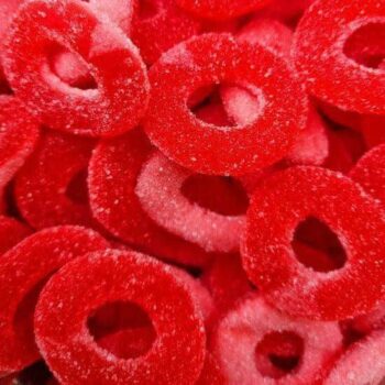 Dulce Plus Sour Strawberry Rings – tangy, chewy, and bursting with fruity flavor