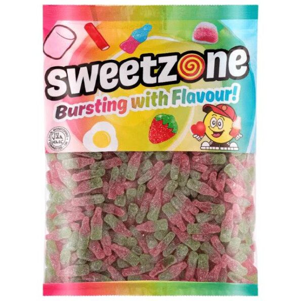 Sweetzone | Sweetzone | Fizzy Watermelon Bottles | 1kg Bag | The Sweetie Shoppie