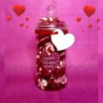 Valentine’s Day 450G Jelly Gift Sweet Jar – a delightful mix of fruity jelly sweets, perfect for gifting