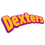 The colorful Dexter’s logo, featuring bold, playful lettering with a candy-inspired design.