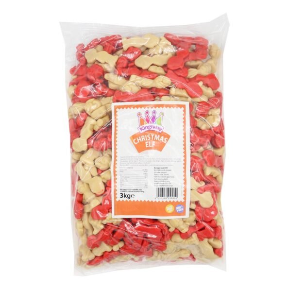 Christmas Elf Sweets in caramel and vanilla flavor, shaped like festive elves, perfect for a gluten-free treat.