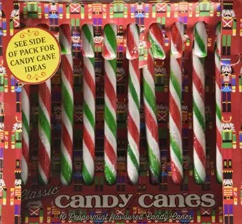 Rose Nutcracker Candy Canes in festive red and green stripes