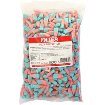 Fizzy Pink & Blue Bottles 1kg bag Bebeto